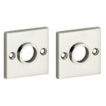 Set van twee krukrozetten Bauhaus glans nikkel