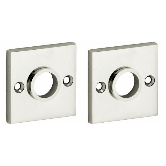 Set van twee krukrozetten Bauhaus glans nikkel