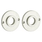 Set van twee krukrozetten Chemin de Fer 50mm glans nikkel