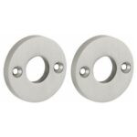 Set van twee krukrozetten Elegant mat nikkel ongelakt