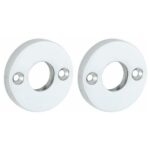 Set van twee krukrozetten Elegant glans chroom