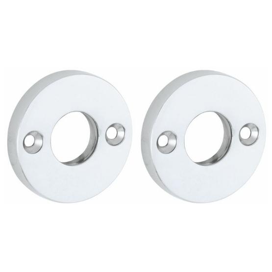 Set van twee krukrozetten Elegant glans chroom