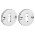 Set van twee sleutelplaatjes Elegant BB glans chroom