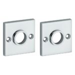 Set van twee krukrozetten Bauhaus glans chroom