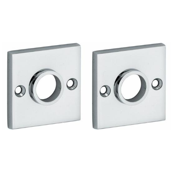 Set van twee krukrozetten Bauhaus glans chroom