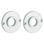 Set van twee krukrozetten Chemin de Fer 50mm glans chroom