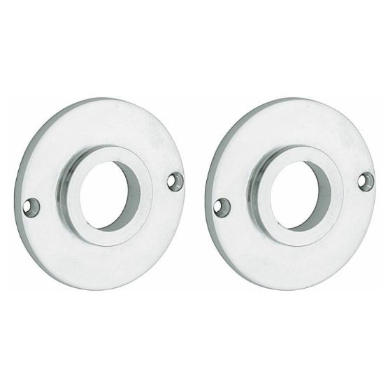 Set van twee krukrozetten Chemin de Fer 50mm glans chroom