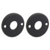 Set van twee krukrozetten Facet mat zwart