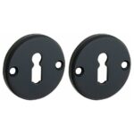 Set van twee sleutelplaatjes Facet BB mat zwart