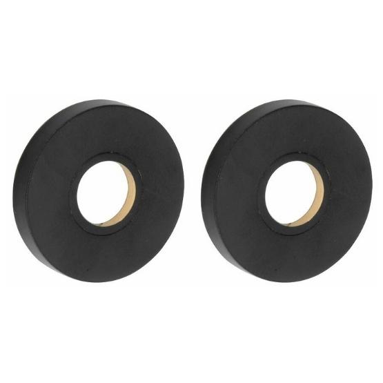 Set van twee krukrozetten Vivo mat zwart