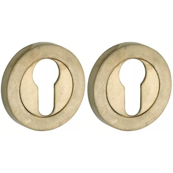 Set van twee PC-Plaatjes Vivo BB messing antiek