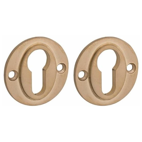 Set van twee PC-Plaatjes Chemin de Fer 50mm BB messing antiek