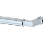 Enkele deurkruk Bauhaus links glans chroom