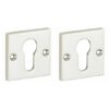 Set van twee PC-Plaatjes Bauhaus glans nikkel
