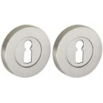 Set van twee sleutelplaatjes Vivo BB mat nikkel ongelakt