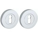 Set van twee sleutelplaatjes Vivo BB glans chroom