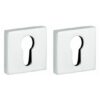 Set van twee PC-Plaatjes Bauhaus verdekt glans chroom