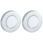 Set van twee blinde plaatjes Vivo BB mat chroom