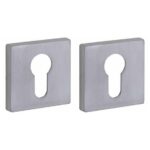 Set van twee PC-Plaatjes Bauhaus verdekt mat chroom