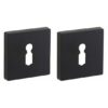 Set van twee Sleutelplaatjes Bauhaus verdekt mat zwart