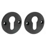 Set van twee PC-Plaatjes Oxford ijzer zwart