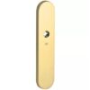 SKG3 ovaal schild blind buiten messing ongelakt