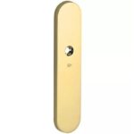 SKG3 ovaal schild blind buiten messing ongelakt