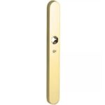 SKG3 ovaal smal schild blind buiten messing PVD