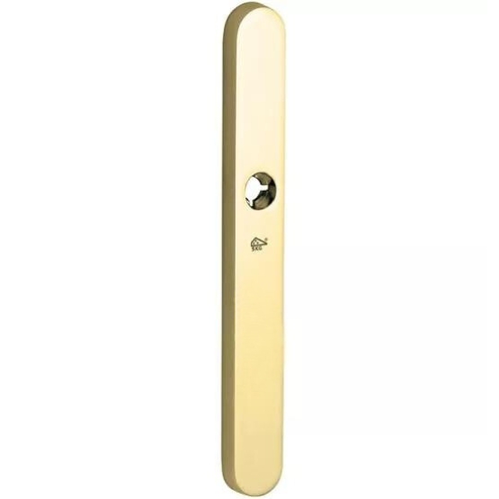 SKG3 ovaal smal schild blind buiten messing PVD