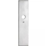 SKG3 rechthoekig schild blind buiten mat nikkel PVD