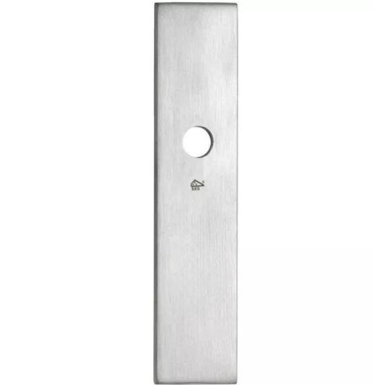 SKG3 rechthoekig schild blind buiten mat nikkel PVD