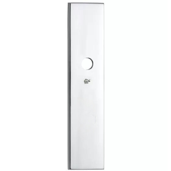 SKG3 rechthoekig schild blind buiten glans chroom