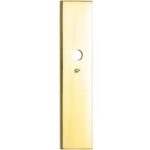 SKG3 rechthoekig schild blind buiten messing ongelakt