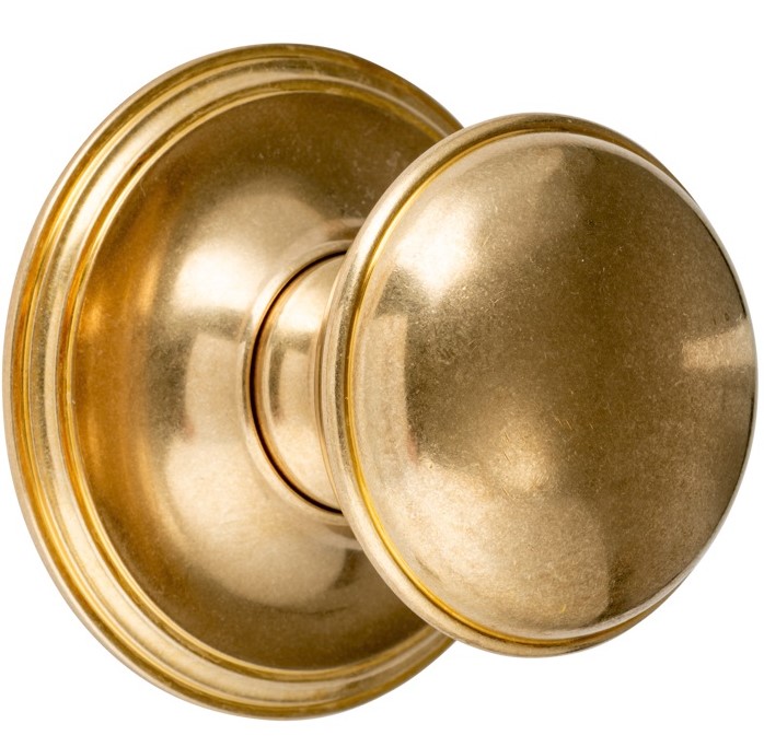 Voordeurknop Paddenstoel 60mm messing antiek