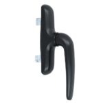 Raamgreep voor naar buiten draaiende ramen aluminium zwart