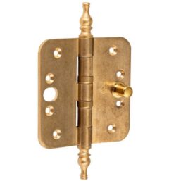 Kogellagerscharnier SKG3 89x89 ronde hoek vaas messing antiek