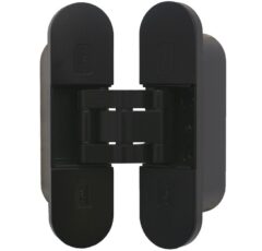 Onzichtbaar scharnier 3D verstelbaar 111x29mm zamac zwart