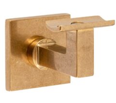 Leuninghouder Bauhaus M10 hol messing antiek