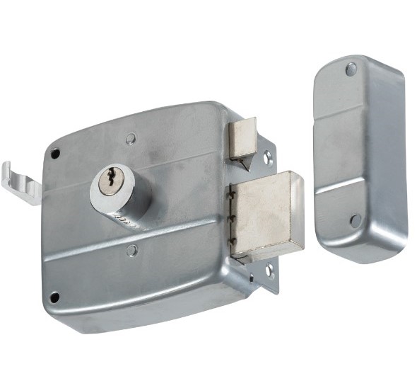 Oplegdeurslot 7490 DIN links staal alu