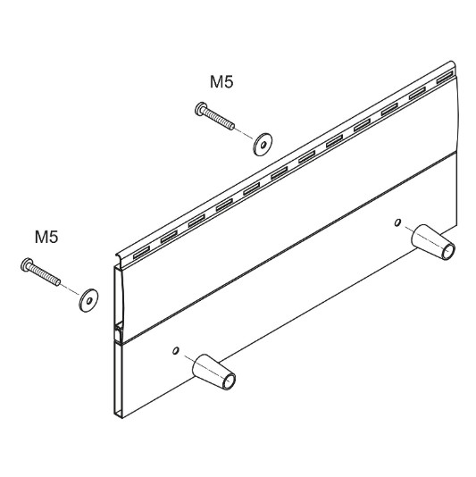Stopper voor rolluiken 60 mm grijs