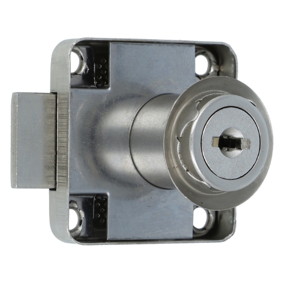 Meubel cilinderslot inbouw kast vernikkeld