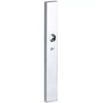 SKG3 rechthoekig smal schild blind buiten glans chroom