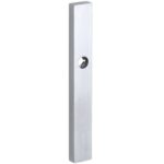 SKG3 rechthoekig smal schild blind buiten mat chroom