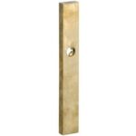 SKG3 rechthoekig smal schild blind buiten messing antiek