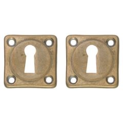 Intersteel sleutelrozetten 38x38x5mm messing getrommeld