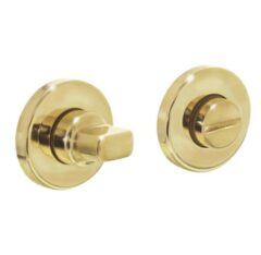 Intersteel WC-sluiting 8mm rond verdekt messing gelakt