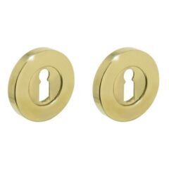 Intersteel sleutelrozetten verdekt ø50x8mm messing gelakt