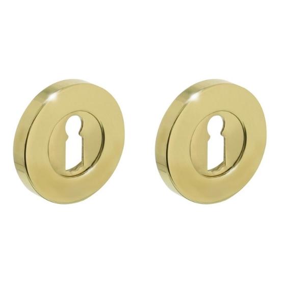 Intersteel sleutelrozetten verdekt ø50x8mm messing gelakt