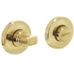 Intersteel WC-sluiting 8mm rond verdekt kunststof messing gelakt