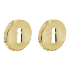 Intersteel sleutelrozetten verdekt ø49x7mm messing gelakt